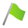 an incon of a green flag